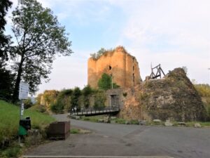 Kasteel van Franchimont, start MTB routes Theux