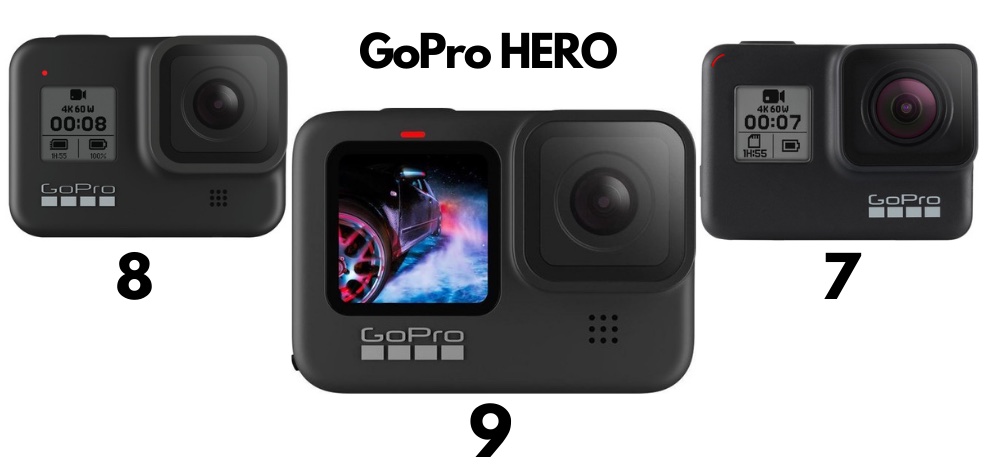 GoPro Hero 9 vs 8 vs 7