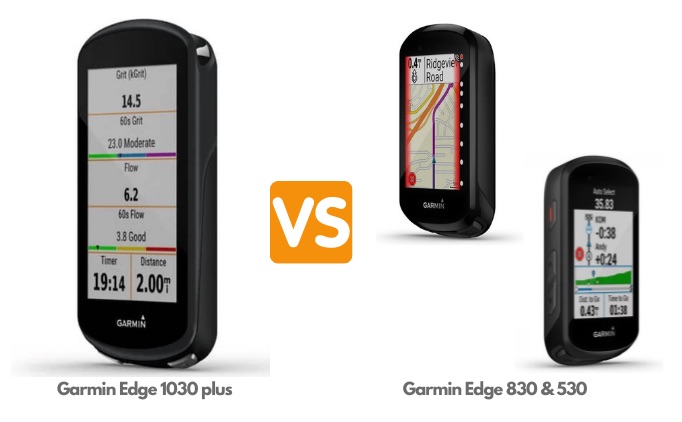 Garmin Edge 1030plus vs 830 vs 530