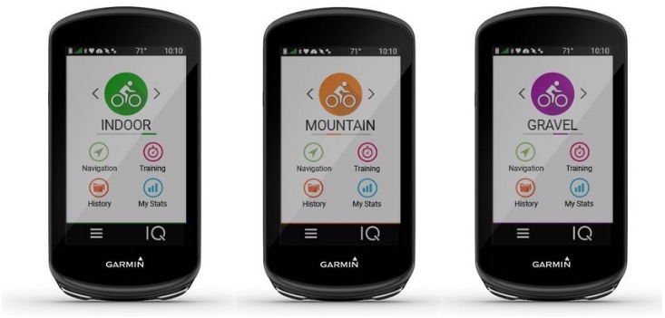 Garmin Edge 1030 plus activiteitsprofielen