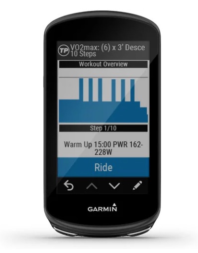 Garmin Edge 1030 plus training VO2max
