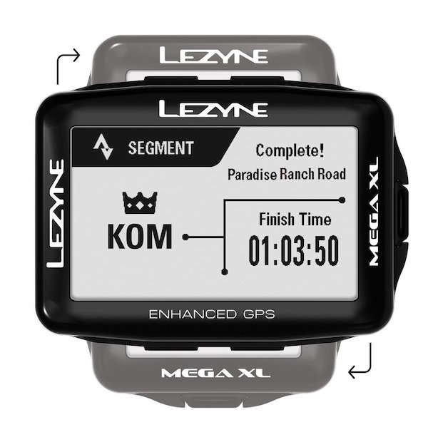 Lezyne Mega XL Strava live segmenten