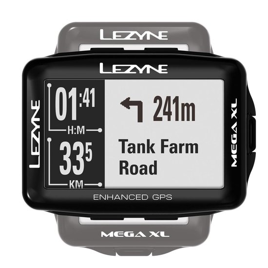 Lezyne Mega XL turn by turn navigatie