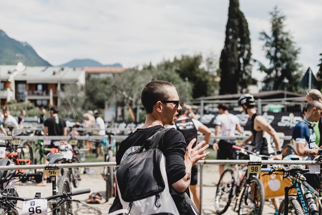 Cross duathlon wisselzone