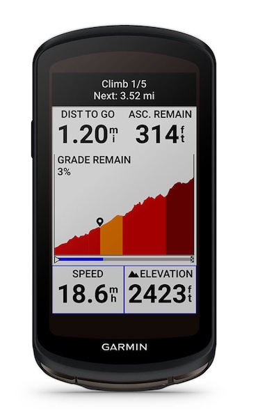 Garmin Edge 1040 ClimbPro functie