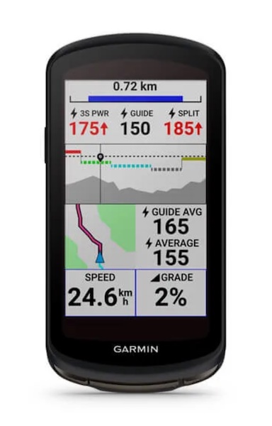 Garmin Edge 1040 power guide functie