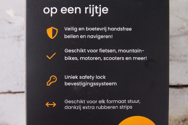 R2B telefoonhouder Delft eigenschappen