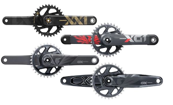 SRAM Eagle crankstellen XX1, X01 en GX