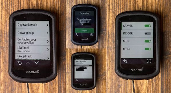 Garmin Edge 830 veiligheidsfuncties
